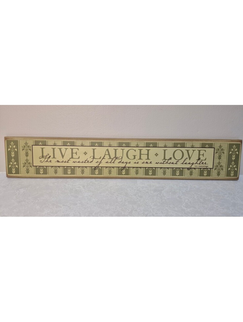 Danielson Designs "Live + Laugh + Love" w/ E.E. Cummings - Rustic Wall Sign